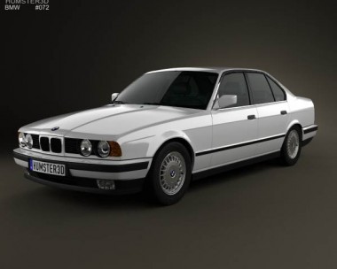 BMW 5 Series sedan (E34) 1993 3D Model