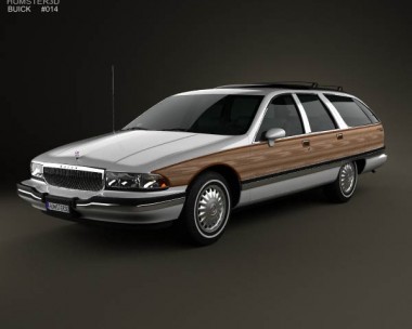 Buick Roadmaster wagon 1991 3D Model