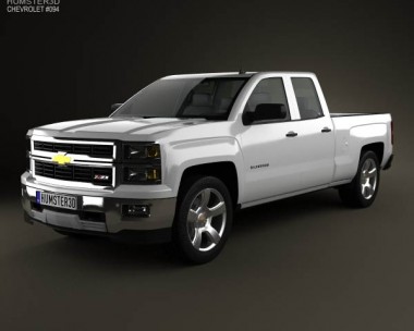 Chevrolet Silverado Extended Cab Z71 2014 3D model