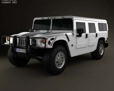 Hummer H1 wagon 2005 3D Model