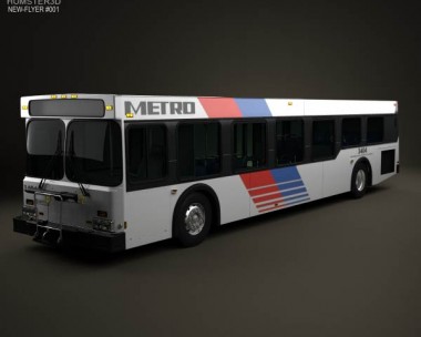 New Flyer D40LF Bus 2010 3D Model