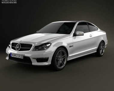 Mercedes-Benz C-Class 63 AMG coupe 2012 3D Model