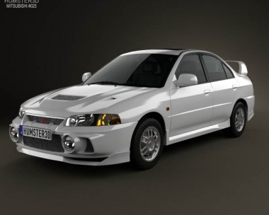 Mitsubishi Lancer Evolution 1997 3D Model