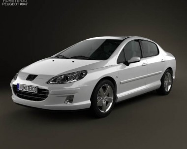 Peugeot 407 sedan 2004 3D model