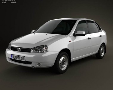 Lada Kalina (1118) sedan 2011 3D Model