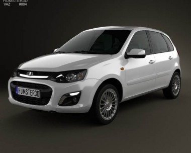 Lada Kalina 2 hatchback 2013 3D Model