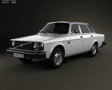 Volvo 244 sedan 1975 3D model