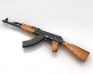 AK-47 with bayonet 3d model