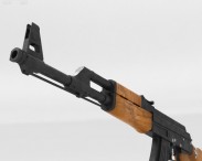 AK-47 with bayonet 3d model