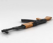 AK-47 with bayonet 3d model