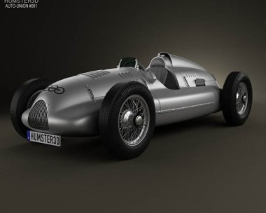 Auto Union Type D 1938 3D Model