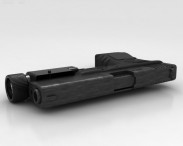 Glock 17 with Flashlight 3d model