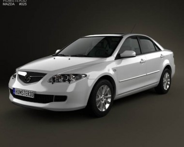 Mazda 6 sedan 2002 3D model