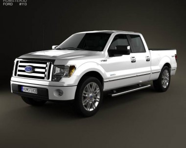 Ford F-150 Platinum Super Crew Cab 2012 3D model