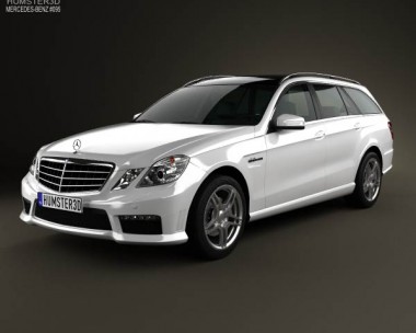 Mercedes-Benz E-class 63 AMG estate 2010 3D Model