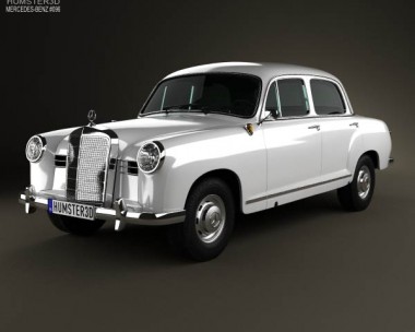 Mercedes-Benz Ponton 180 W120 1953 3D Model