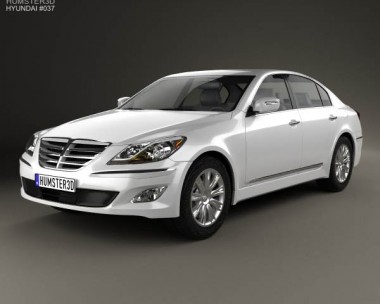 Hyundai Genesis (Rohens) sedan 2012 3D Model