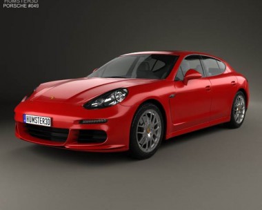 Porsche Panamera 4 2014 3D model