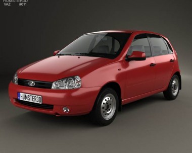 Lada Kalina (1119) hatchback 2011 3D Model