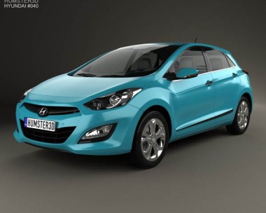 Hyundai i30 5-door hatchback (EU) 2013 3D Model