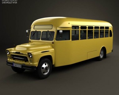 Chevrolet 6700 School Bus 1955 3D model