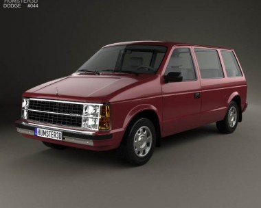 Dodge Caravan 1984 3D model