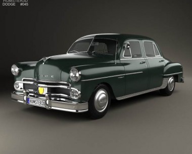 Dodge Coronet sedan 1950 3D model