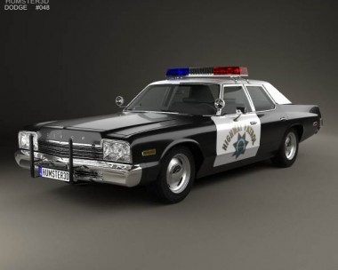 Dodge Monaco Police 1974 3D Model