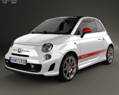 Fiat 500 Abarth 2012 3D Model