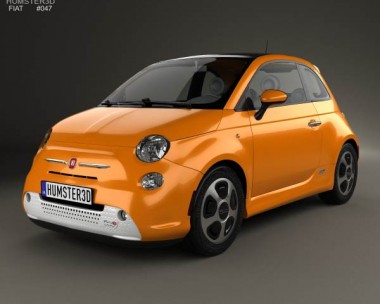 Fiat 500 E 2012 3D model