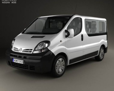 Nissan Primastar Passenger Van 2002 3D Model