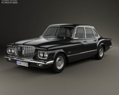 Plymouth Valiant sedan 1960 3D Model