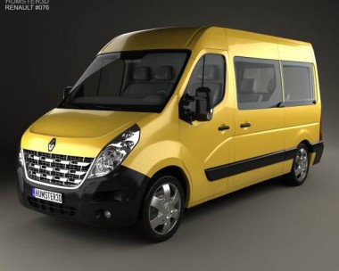 Renault Master Passenger Van 2010 3D Model