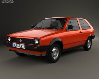 Volkswagen Polo coupe 1990 3D Model