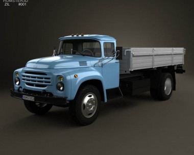 ZIL 130 Flatbed Truck 1964 3D Model