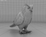 Eurasian Eagle-Owl 3d model