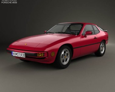 Porsche 924 1976 3D Model