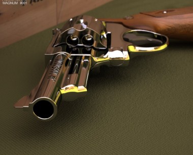 Smith & Wesson Model 29 4 Inc barrel 3D Model