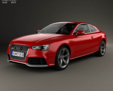 Audi RS5 coupe with HQ interior 2012 3D model