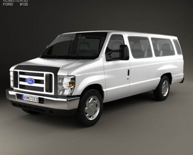 Ford E-Series Passenger Van 2011 3D Model