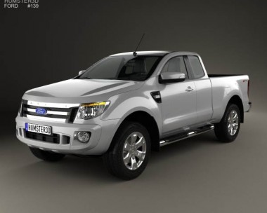 Ford Ranger Super Cab 2011 3D Model