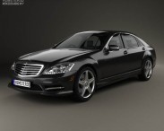 Mercedes-Benz S-Class (W221) with HQ interior 2013