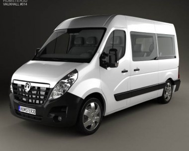 Vauxhall Movano Passenger Van 2010 3D Model