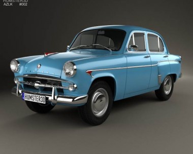 AZLK Moskvitch 402 1956 3D Model