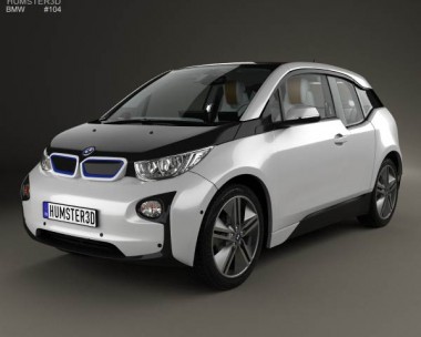 BMW i3 with HQ interior 2014 3D Model