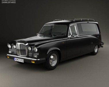 Daimler DS420 Hearse 1987 3D Model