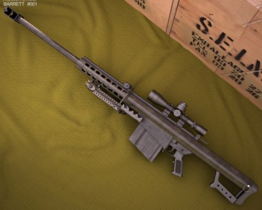 Barrett M82A1 3D Model