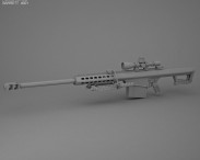 Barrett M82A1 3d model