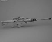 Barrett M82A1 3d model