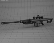 Barrett M82A1 3d model